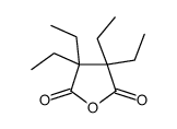 3,3,4,4-tetraethyloxolane-2,5-dione Structure