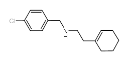 N-[(4-chlorophenyl)methyl]-2-(cyclohexen-1-yl)ethanamine结构式