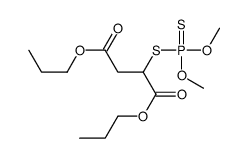 2-[(Dimethoxyphosphinothioyl)thio]butanedioic acid dipropyl ester结构式