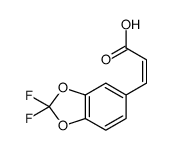 (2E)-3-(2,2-DIFLUORO-1,3-BENZODIOXOL-5-YL)PROPENOICACID Structure