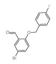 5-Bromo-2-[(4-fluorobenzyl)oxy]benzaldehyde Structure