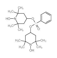 1-Piperidinyloxy,4,4'-[(phenylphosphinylidene)bis(oxy)]bis[2,2,6,6-tetramethyl- (9CI) Structure