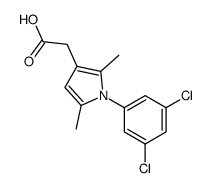 2-[1-(3,5-dichlorophenyl)-2,5-dimethylpyrrol-3-yl]acetic acid Structure