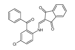 2-[(2-benzoyl-4-chloroanilino)methylidene]indene-1,3-dione Structure