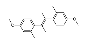 2,3-bis-(4-methoxy-2-methyl-phenyl)-but-2-ene Structure