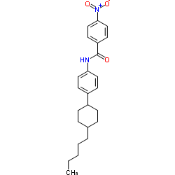 4-Nitro-N-[4-(4-pentylcyclohexyl)phenyl]benzamide结构式