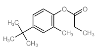 (2-methyl-4-tert-butyl-phenyl) propanoate结构式