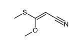 3-methoxy-3-(methylthio)acrylonitrile Structure