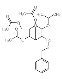 Glucopyranoside,isopropyl 2-[(benzylthio)mercurio]-2-deoxy-, triacetate, b-D- (8CI) picture