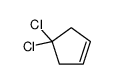 Cyclopentene,4,4-dichloro-结构式