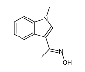 1-methyl-3-acetylindole oxime Structure