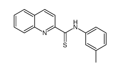 N-(3-methylphenyl)quinoline-2-carbothioamide Structure