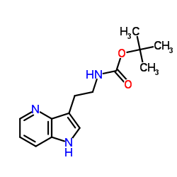 2-Methyl-2-propanyl [2-(1H-pyrrolo[3,2-b]pyridin-3-yl)ethyl]carbamate Structure