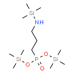 Phosphonic acid, [3-[(trimethylsilyl)amino]propyl]-, bis(trimethylsily l) ester结构式