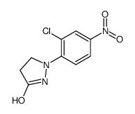 1-(2-CHLORO-4-NITROPHENYL)-3-HYDROXY-4,5-DIHYDRO-1H-PYRAZOLE结构式