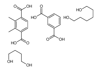 间苯二甲酸与1,4-丁二醇对苯二甲酸二甲酯和1,6-己二醇的聚合物结构式