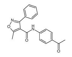 N-(4-acetylphenyl)-5-methyl-3-phenyl-1,2-oxazole-4-carboxamide Structure