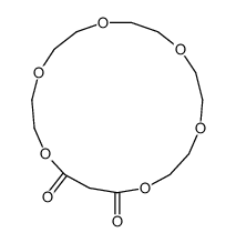 1,4,7,10,13,16-hexaoxacyclononadecane-17,19-dione Structure