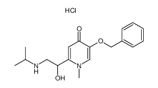 5-Benzyloxy-2-(1-hydroxy-2-isopropylamino-ethyl)-1-methyl-1H-pyridin-4-one; hydrochloride Structure