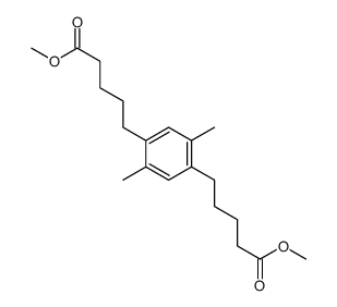 methyl 5-[4-(5-methoxy-5-oxopentyl)-2,5-dimethylphenyl]pentanoate Structure