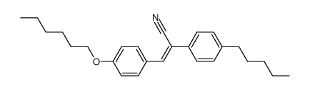 4-Pentyl-4'-hexoxy-α-cyanostilben Structure