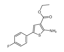 ethyl 2-amino-5-(4-fluorophenyl)thiophene-3-carboxylate结构式