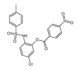 4-Nitro-benzoic acid 5-chloro-2-(toluene-4-sulfonylamino)-phenyl ester结构式