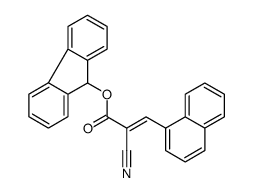 9H-fluoren-9-yl 2-cyano-3-naphthalen-1-ylprop-2-enoate Structure