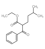 Benzenepropanoic acid, a-(3-methylbutyl)-b-oxo-, ethyl ester Structure