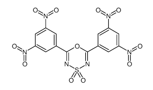 2,6-bis(3,5-dinitrophenyl)-1,4,3,5-oxathiadiazine 4,4-dioxide结构式