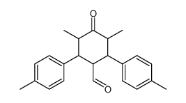 3,5-Dimethyl-4-oxo-2,6-di-p-tolyl-cyclohexanecarbaldehyde结构式