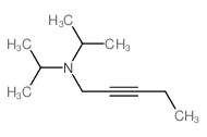 N,N-dipropan-2-ylpent-2-yn-1-amine Structure