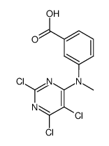 3-[methyl-(2,5,6-trichloro-pyrimidin-4-yl)-amino]-benzoic acid Structure