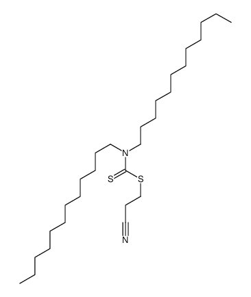 2-cyanoethyl N,N-didodecylcarbamodithioate结构式