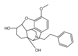 (4R,4aS,7S,7aR,12bS)-9-methoxy-3-(2-phenylethyl)-1,2,4,5,6,7,7a,13-octahydro-4,12-methanobenzofuro[3,2-e]isoquinoline-4a,7-diol Structure