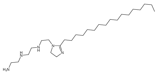 N-(2-aminoethyl)-N'-[2-(2-heptadecyl-4,5-dihydro-1H-imidazol-1-yl)ethyl]ethylenediamine Structure