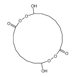 10,20-dihydroxy-1,2,11,12-tetraoxacycloicosane-3,13-dione Structure