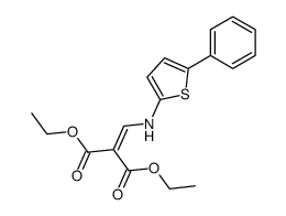 [(5-phenyl-thiophen-2-ylamino)-methylene]-malonic acid diethyl ester结构式