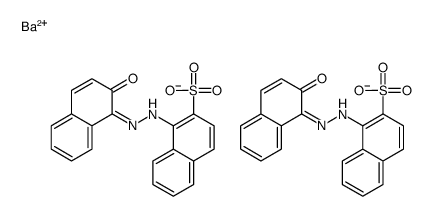 barium 1-[(2-hydroxy-1-naphthyl)azo]naphthalene-2-sulphonate(1:2) structure