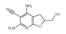 Furo[2,3-b]pyridine-5-carbonitrile,4,6-diamino-2,3-dihydro-2-(hydroxymethyl)-结构式