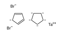 cyclopenta-1,3-diene,cyclopentane,dibromotantalum Structure