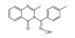 3-(N-hydroxy-4-methyl-benzimidoyl)-2-methyl-3H-quinazolin-4-one Structure