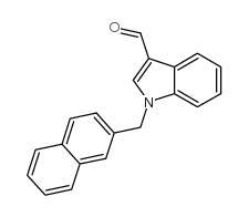 1-(naphthalen-2-ylmethyl)indole-3-carbaldehyde Structure