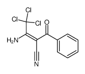 (E)-3-Amino-2-benzoyl-4,4,4-trichloro-but-2-enenitrile Structure