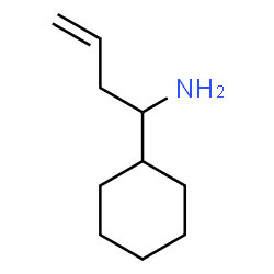 1-CYCLOHEXYLBUT-3-EN-1-AMINE结构式