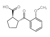 TRANS-2-(2-METHOXYBENZOYL)CYCLOPENTANE-1-CARBOXYLIC ACID Structure