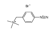 mono(4-((trimethylammonio)methyl)benzenediazonium) monobromide Structure