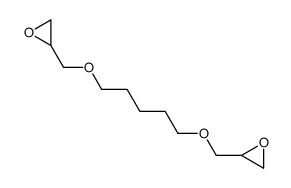 2-[5-(oxiran-2-ylmethoxy)pentoxymethyl]oxirane结构式