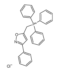 Triphenyl(3-phenyl-5-isoxazolylmethyl)phosphonium-chlorid结构式