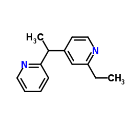 Pyridine, 2-ethyl-4-[1-(2-pyridinyl)ethyl]- (9CI) structure